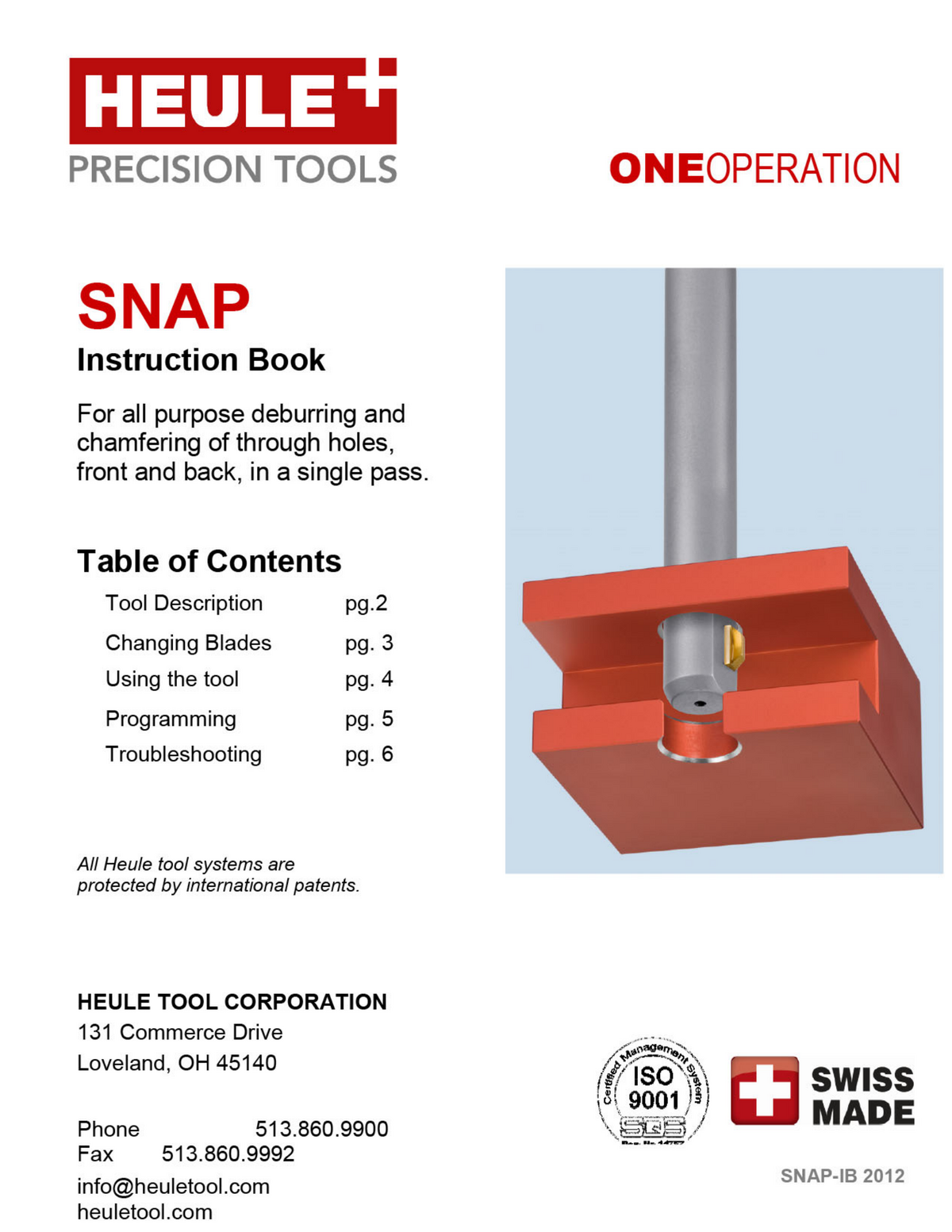 Snap Instruction Booklet PDF preview